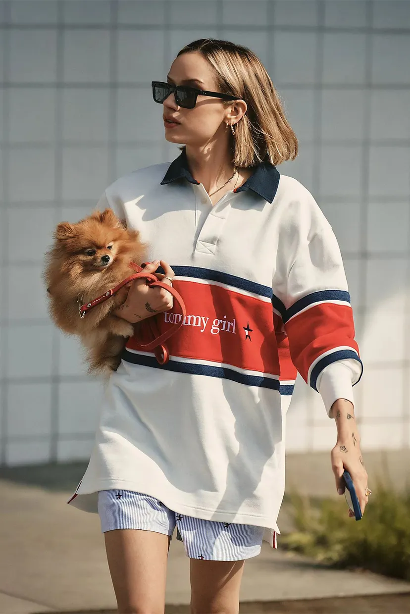 Женская белая спортивная кофта TOMMY GIRL 7