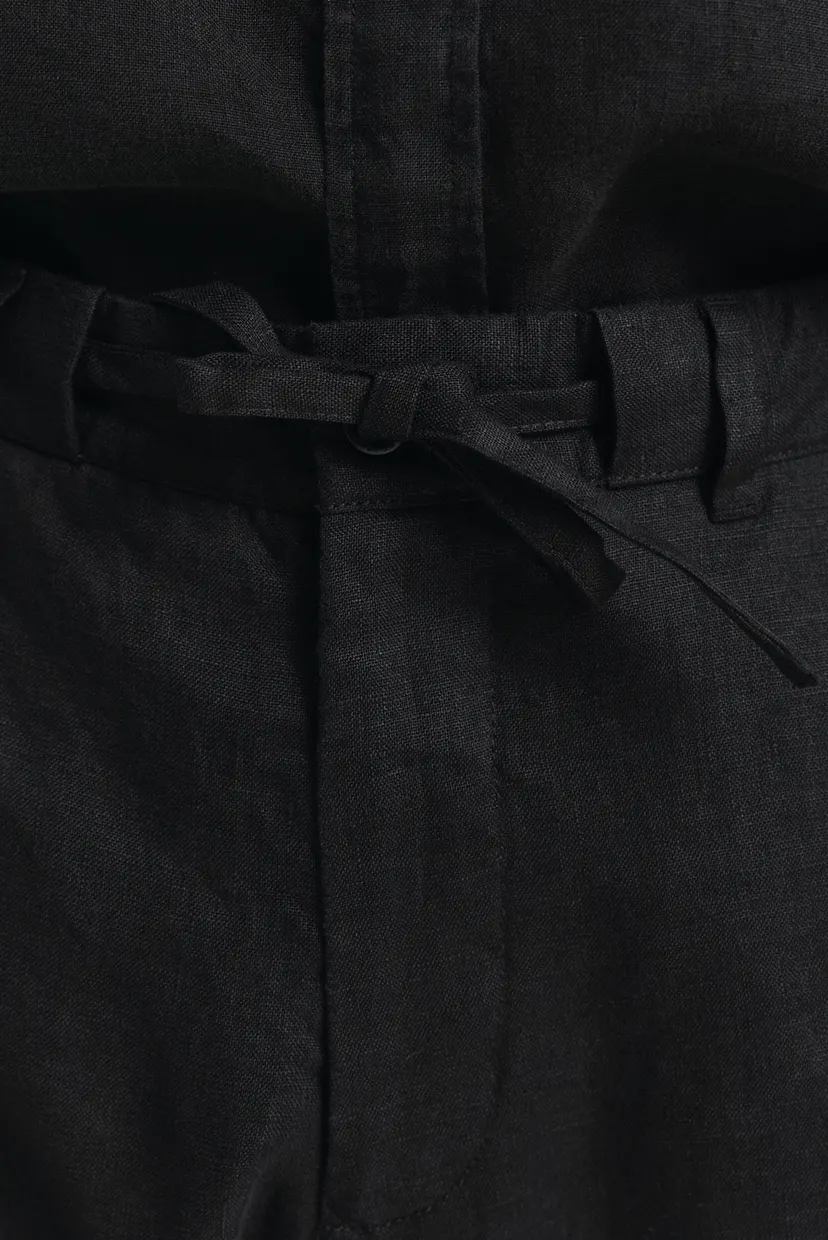 Мужские черные льняные брюки RELAXED LINEN DS PANTS 5