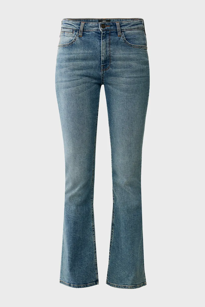 Женские синие джинсы EVY Flared high rise jeans 5