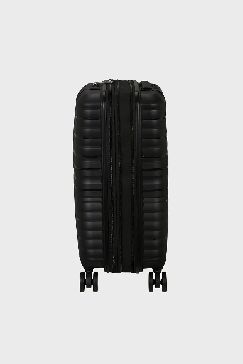 Женский черный чемодан 55 см FLYTWIST 4