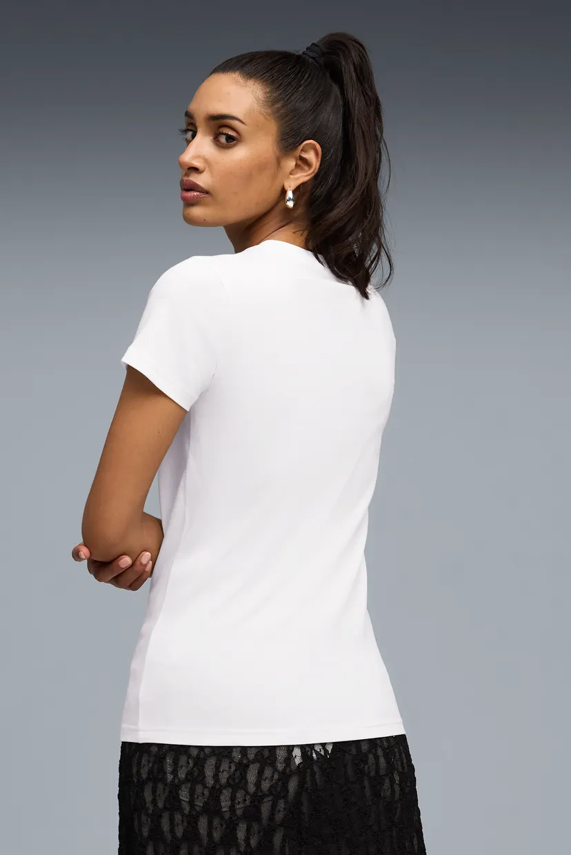Женская белая футболка Essentials Script Tee Women 3