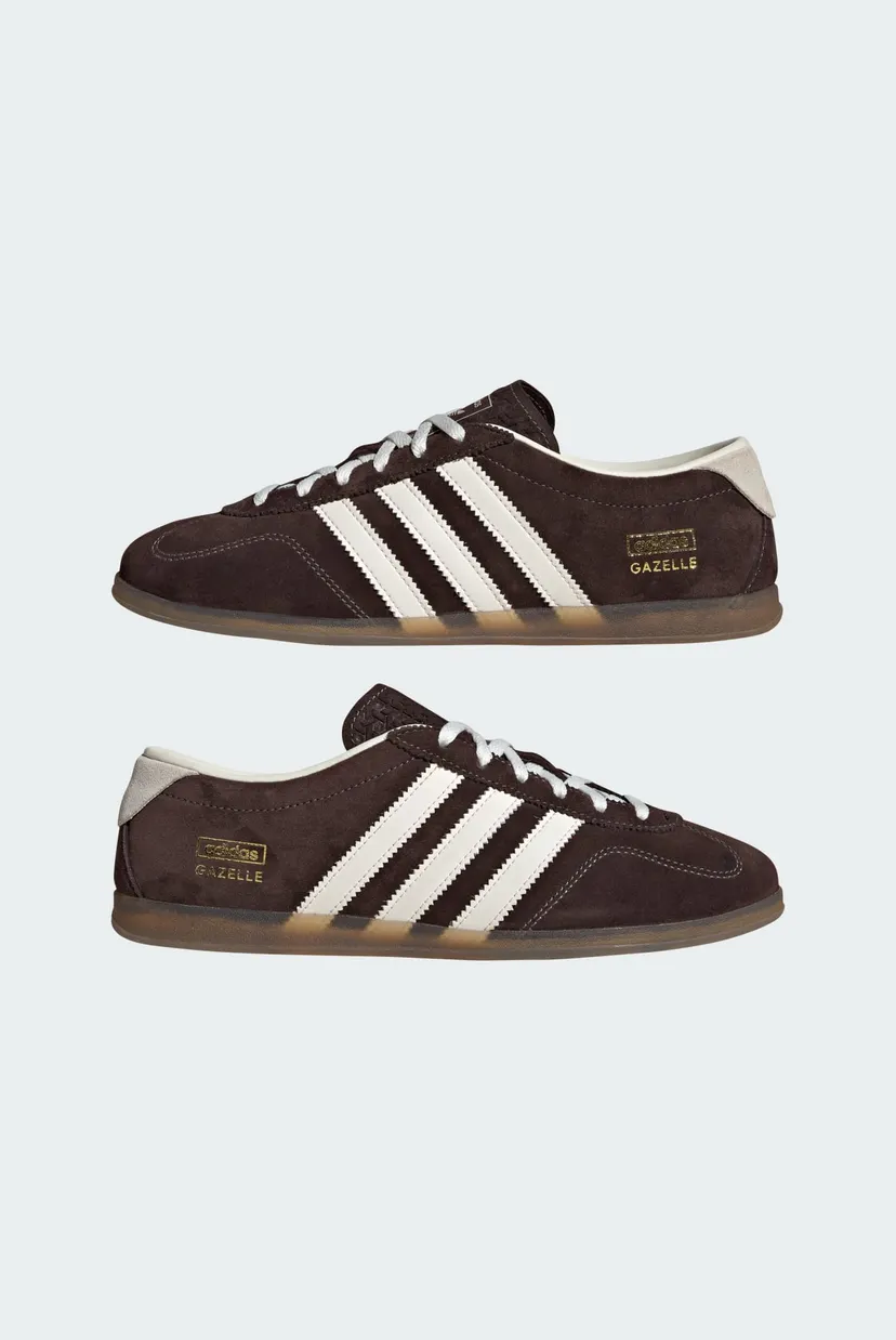 Женские коричневые замшевые кроссовки GAZELLE LO PRO 7