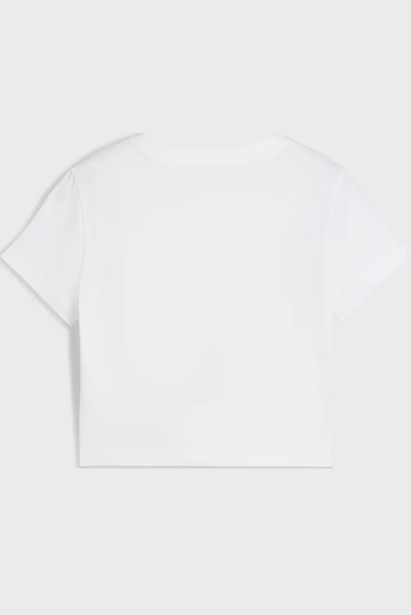 Женская белая футболка WARDROBE Essentials Baby Tee Women 7