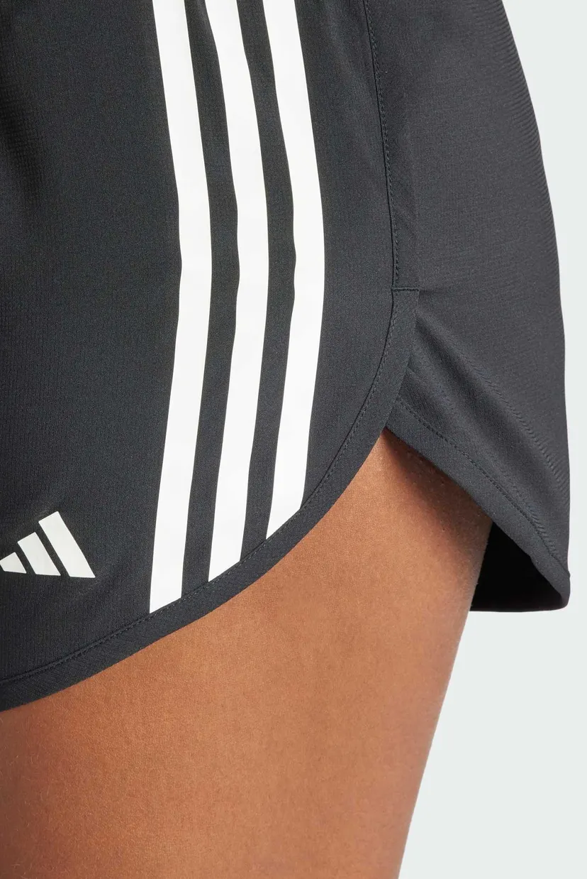 Женские черные шорты Own The Run 3-Stripes 4