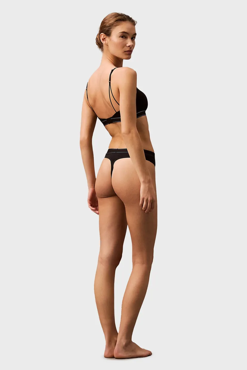 Жіночі чорні трусики THONG 4