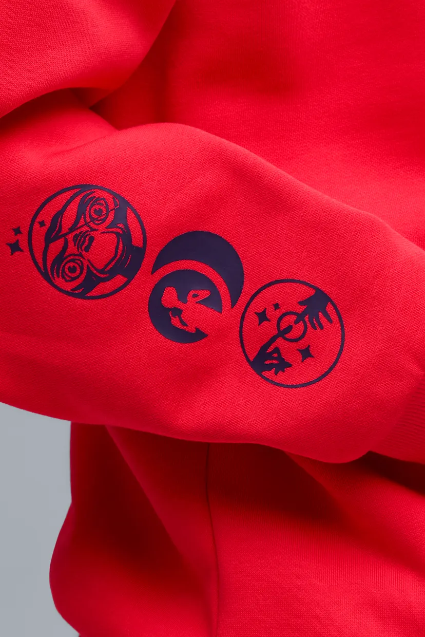 Чоловіче червоне худі Hoops x E.T. Basketball Hoodie Men 5
