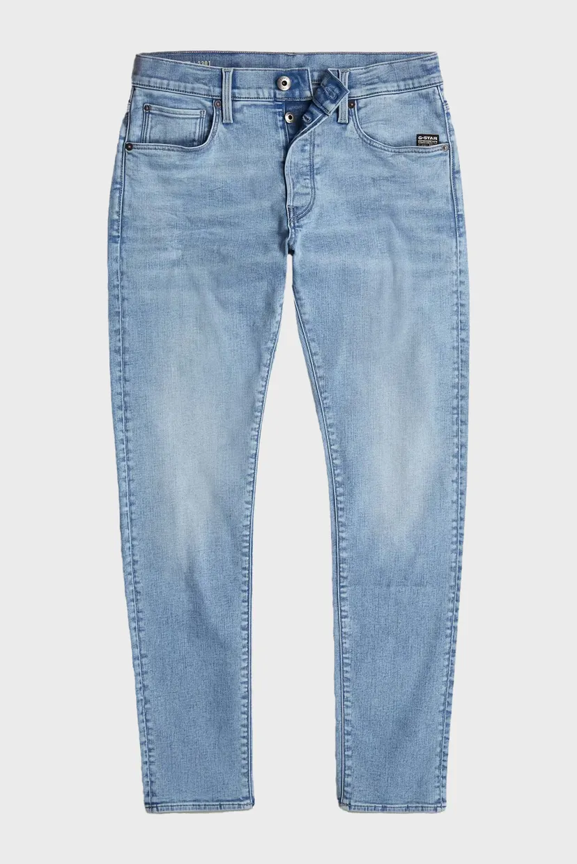 Мужские голубые джинсы 3301 Slim 6