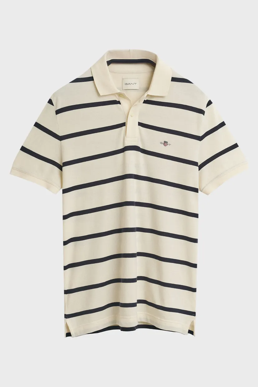 Чоловіче біле поло у смужку STRIPED POLO 5