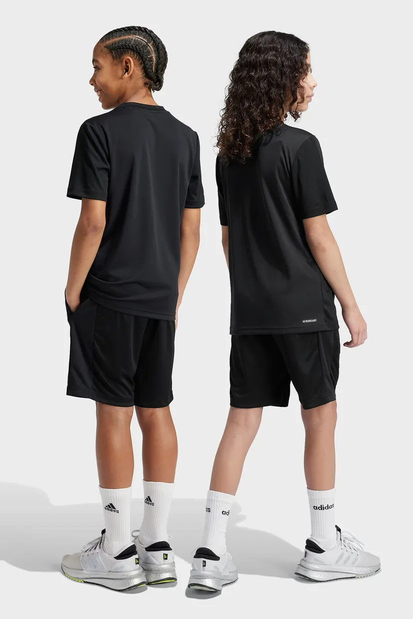 Детские черные шорты Train Essentials Logo Regular Fit Kids 3