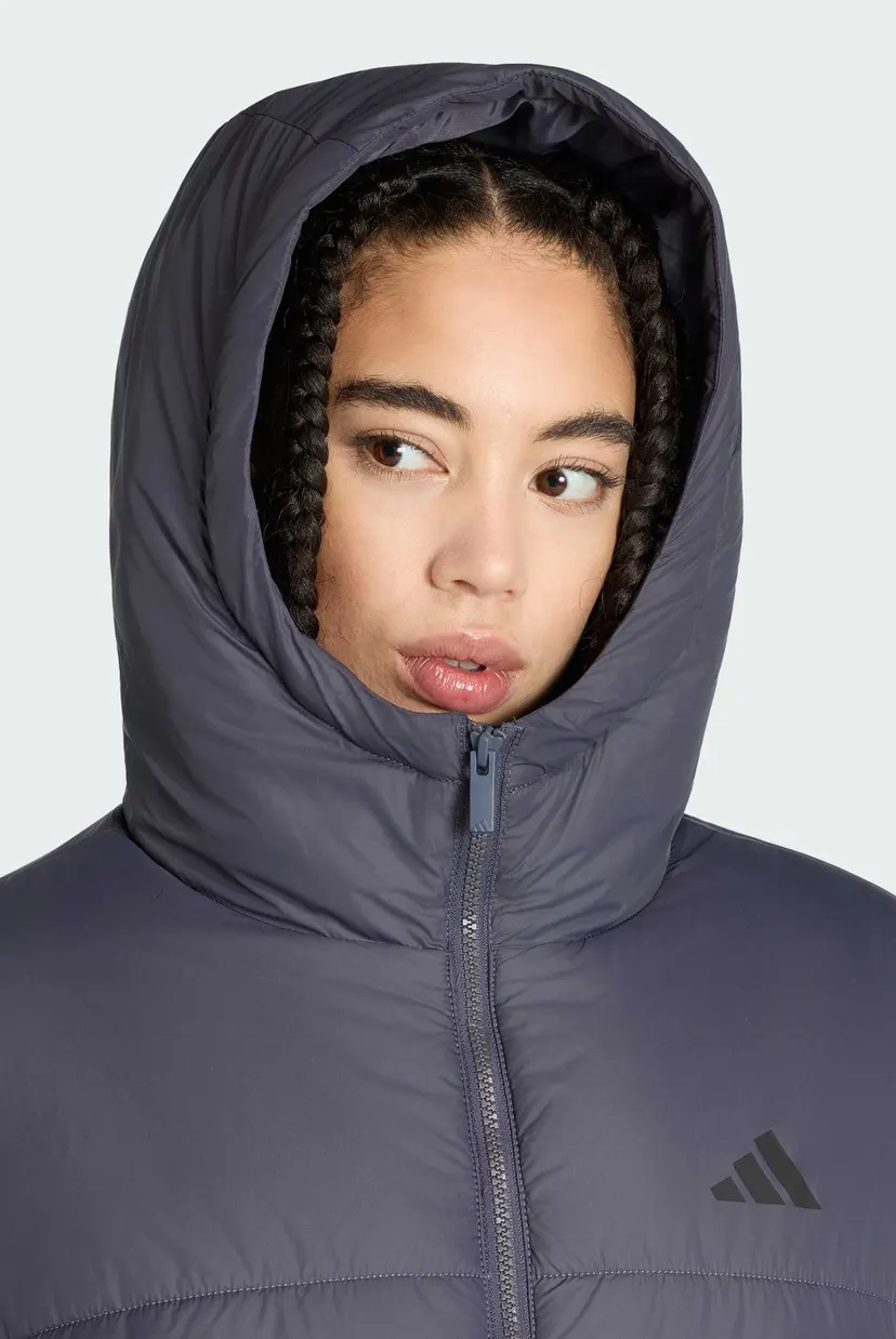 Жіночий темно-сірий пуховик ESSENTIALS HIGHLOFT INSULATED LONG PUFFER 4