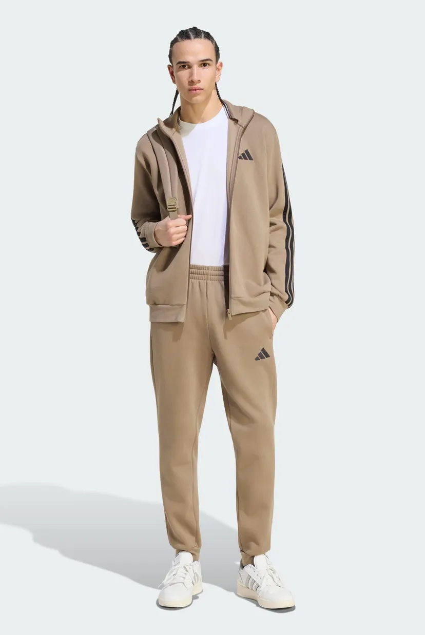 Мужской бежевый спортивный костюм (кофта, брюки) Sportswear Basic 3-Stripes Fleece 4