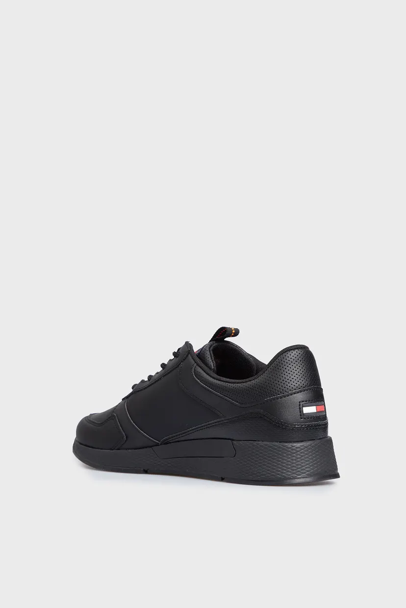 Чоловічі чорні шкіряні кросівки TOMMY JEANS FLEXI RUNNER 5