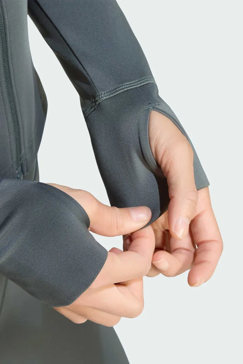Женская зеленая спортивная кофта Optime Essentials Full-Zip 5