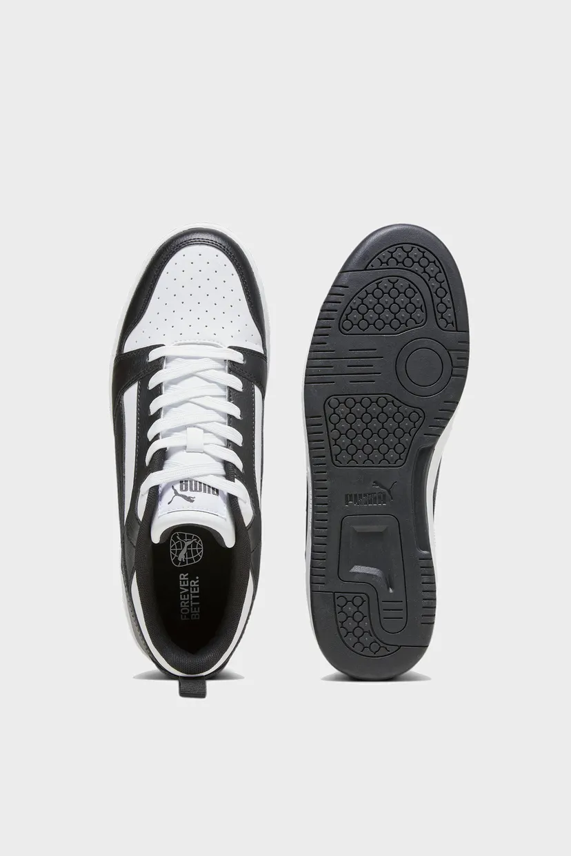 Чорні шкіряні снікерси Rebound V6 Low Sneakers 4