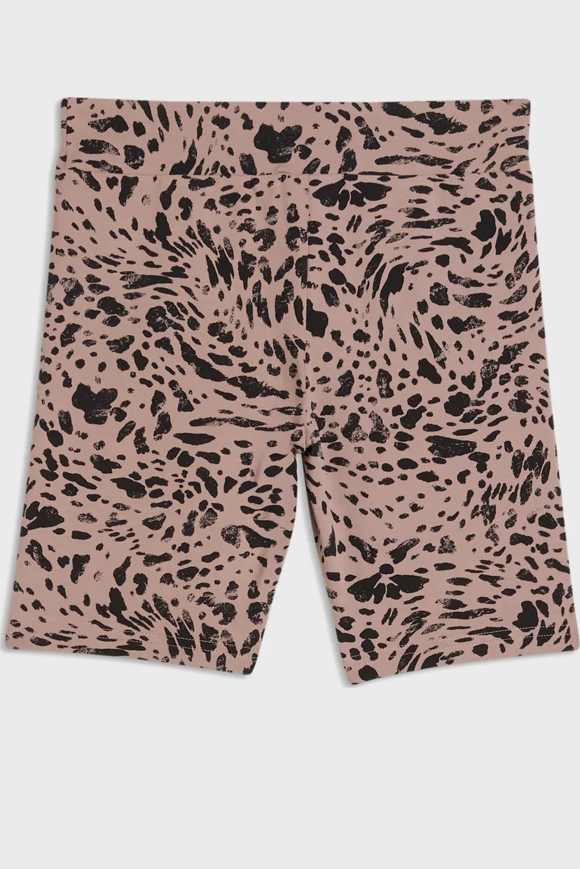 Детские бежевые велосипедки с узором Graphic Animal Printed Short Leggings Youth 5