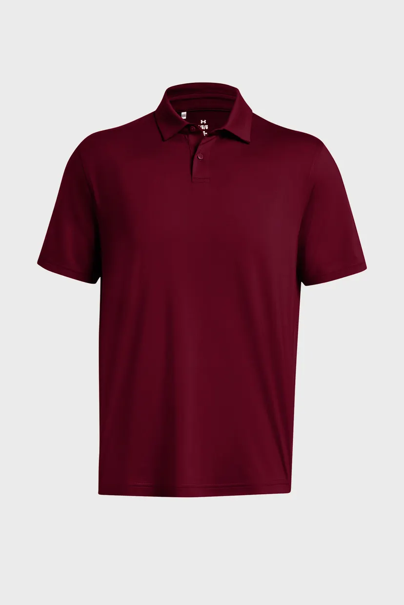 Чоловіче бордове поло UA T2G Polo LB-RED 3