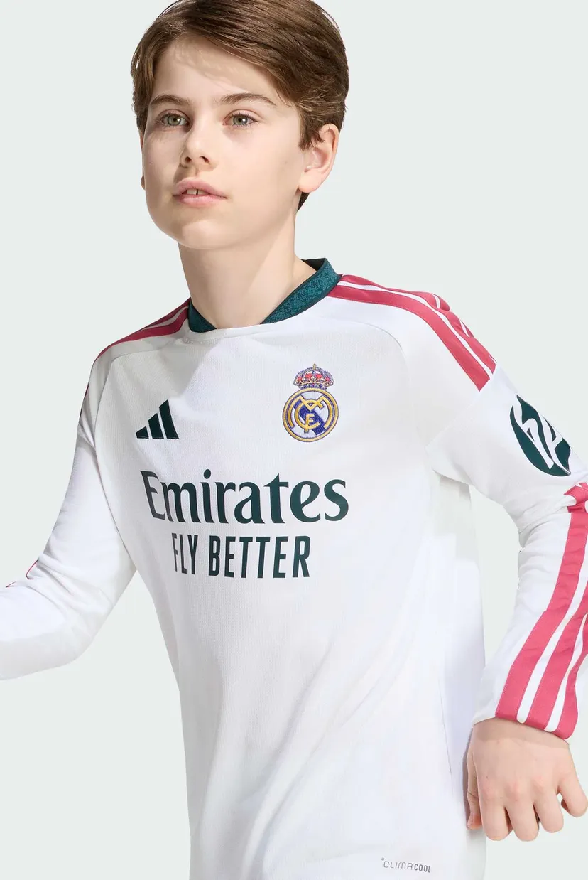 Дитячий білий лонгслів з візерунком Real Madrid 26/27 Kids 6