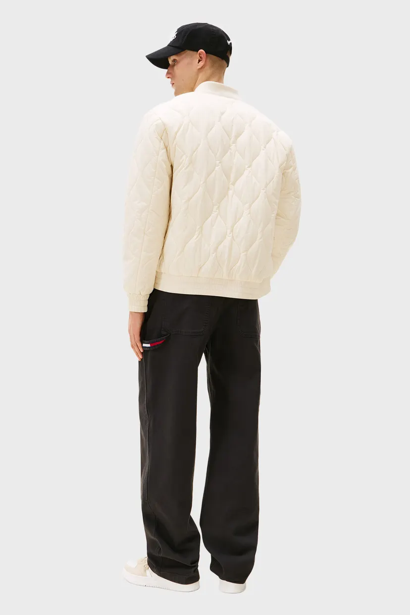 Чоловічий білий бомбер LW QUILTED 3