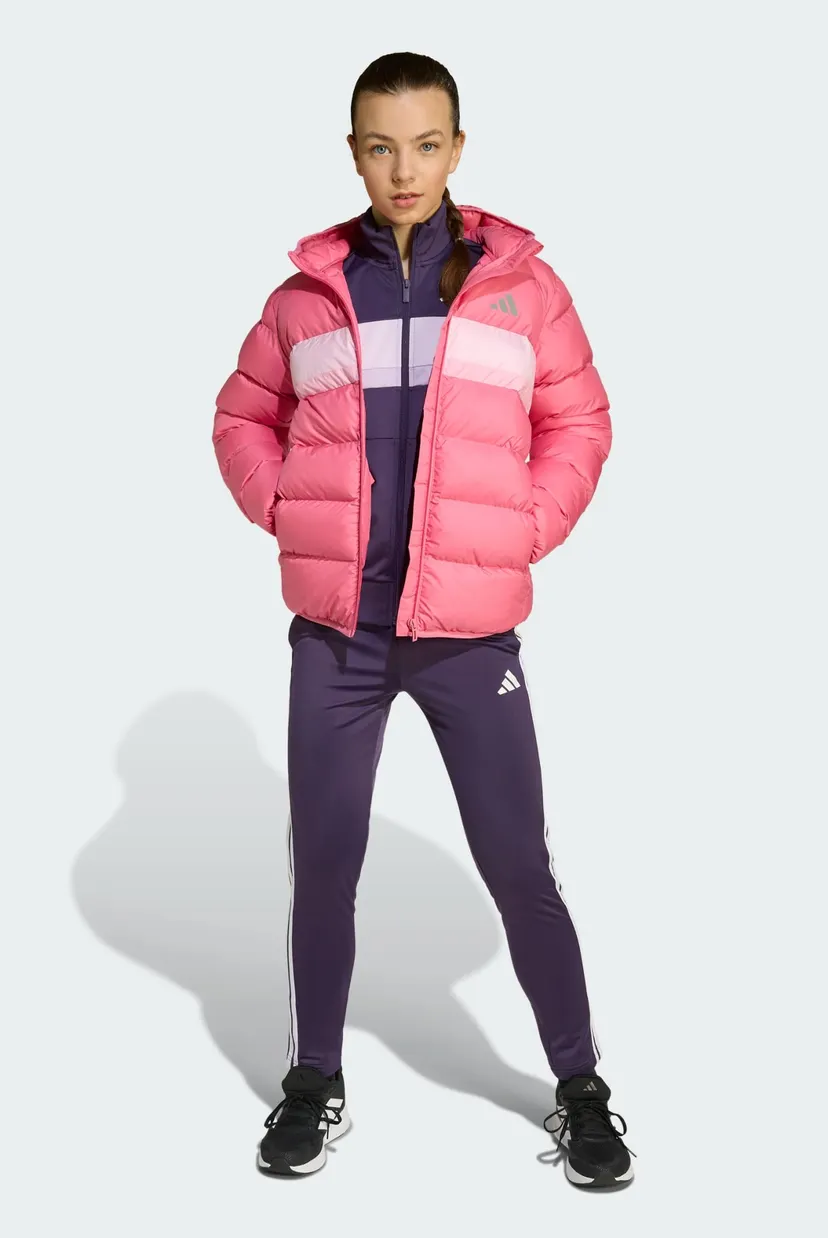 Детская розовая куртка Synthetic Kids adidas JL7433 — MD-Fashion