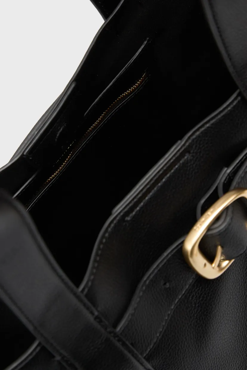 Женская черная сумка BUCKLE MEDIUM 5