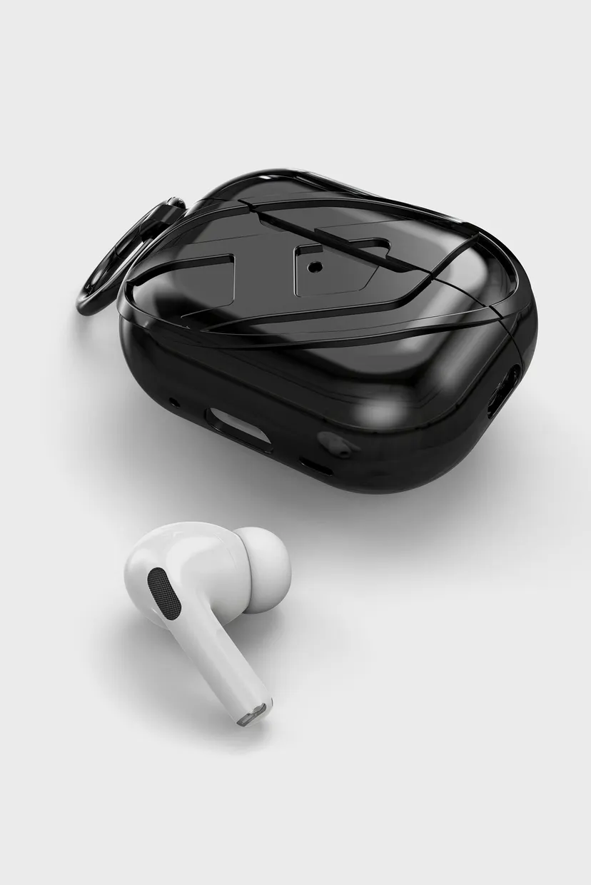 Чорний чохол для навушників Glossy Airpods Case SS25 for Airpods Pro / Pro 2 4