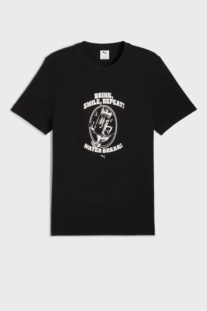 Чоловіча чорна футболка Graphic Water Tee Men 4