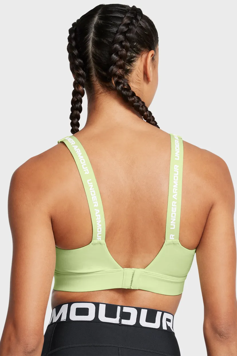 Жіночий салатовий топ UA Infinity High 2.0 Bra 4