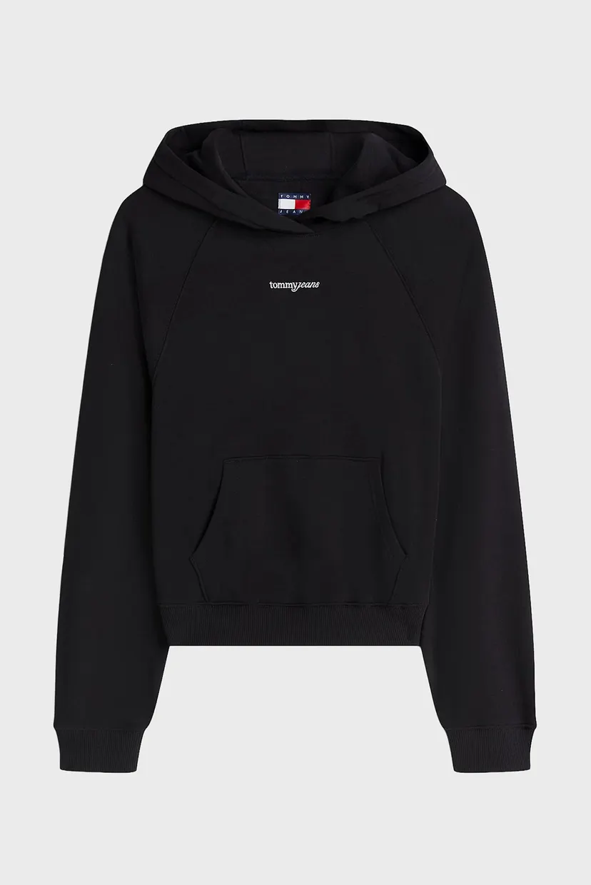 Женское черное худи SCRIPT RAGLAN HOODIE 5