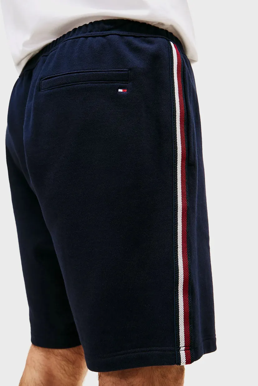 Мужские темно-синие шорты GLOBAL STRIPE SWEATSHORTS 5