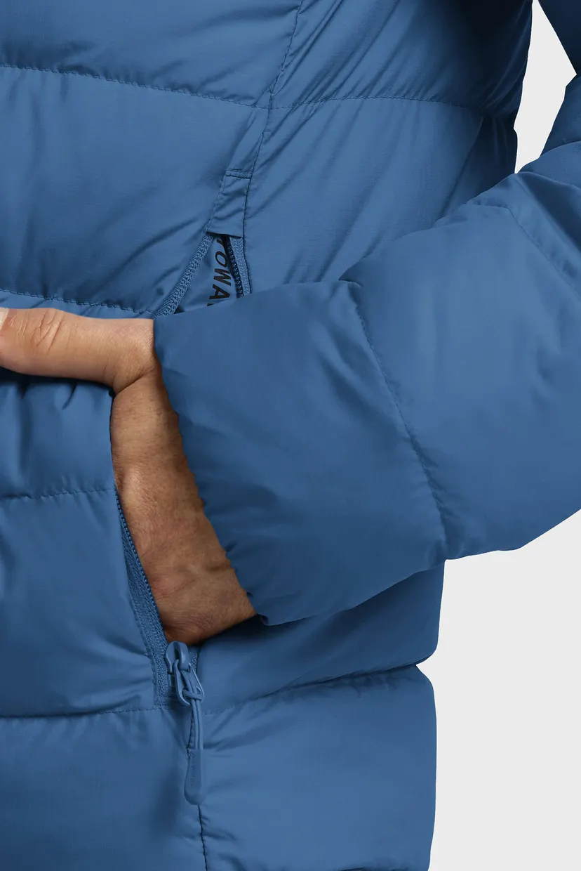 Чоловічий блакитний пуховик ATHER DOWN HOODY M RDS 5