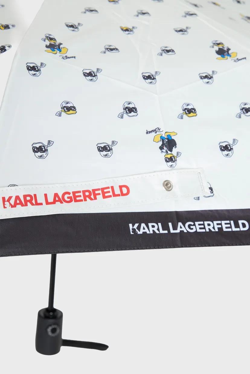 Женский белый зонт с узором Karl x Disney Karl Lagerfeld A3W50096