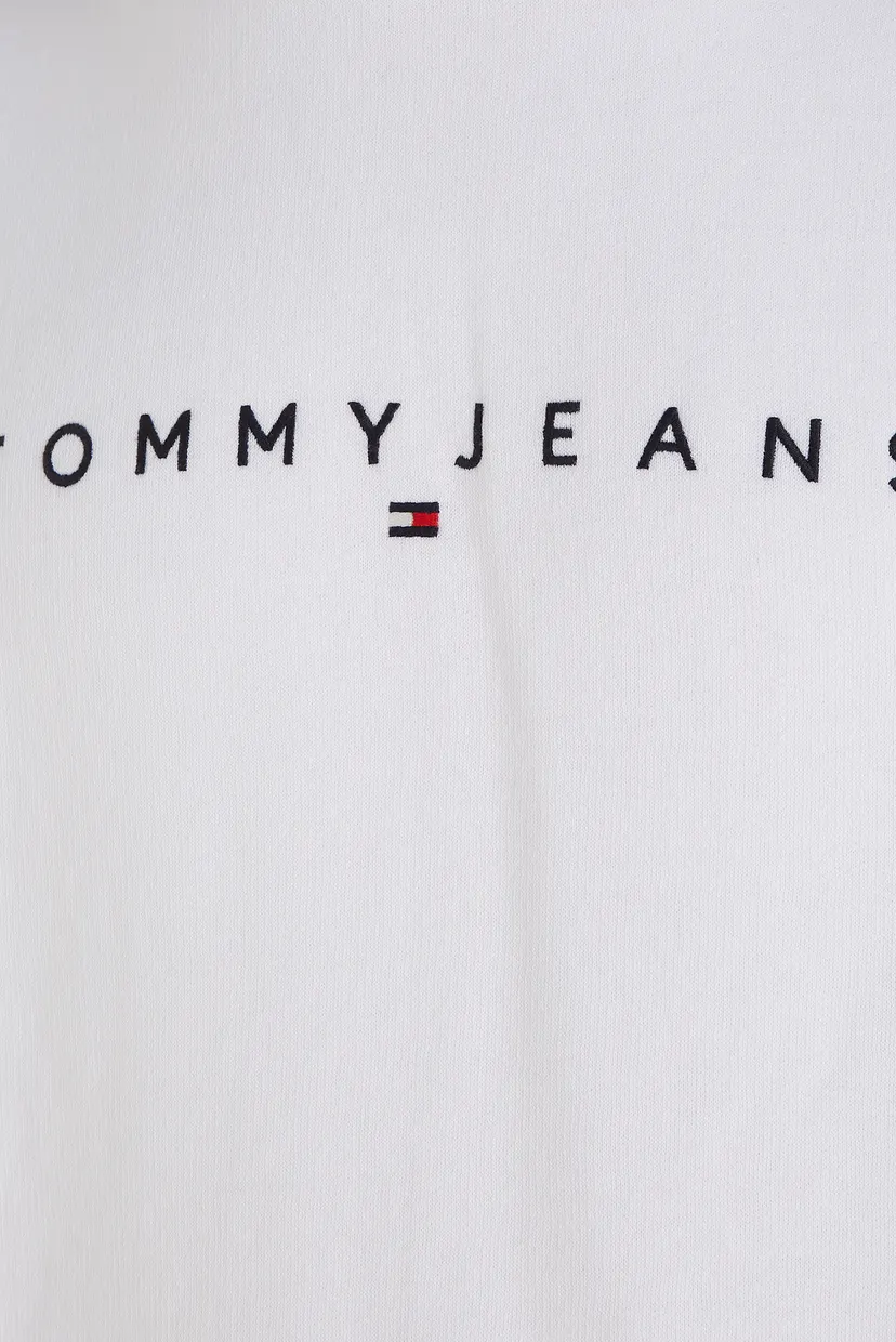 Мужское белое худи TJM REG LINEAR LOGO HOODIE EXT 4