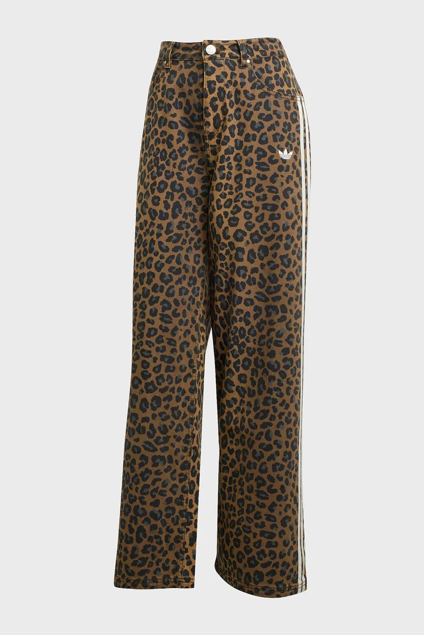 Жіночі коричневі джинси з візерунком adidas Originals Loose 6