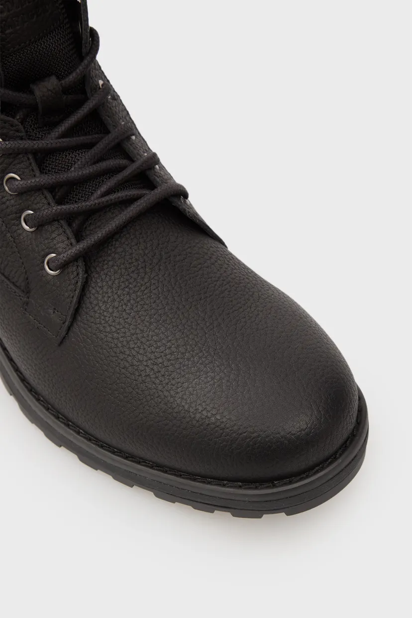 Мужские черные кожаные ботинки CORPORATE W LTH LACE BOOT 4