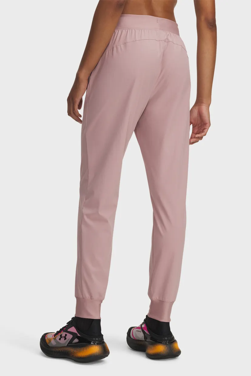 Жіночі пудрові спортивні штани UA Rival Hi Rise Woven Pant 3