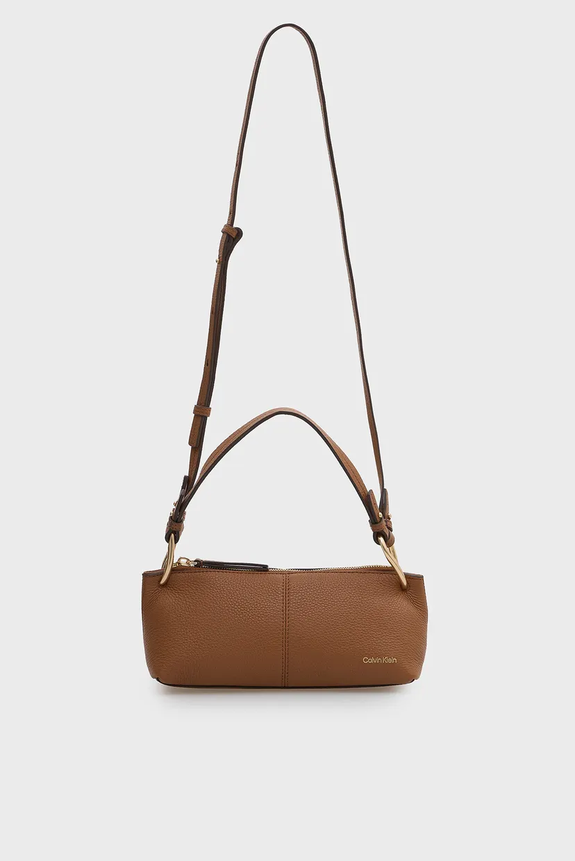 Жіноча руда шкіряна сумка SLOUCHY LEATHER SMALL CONV 5