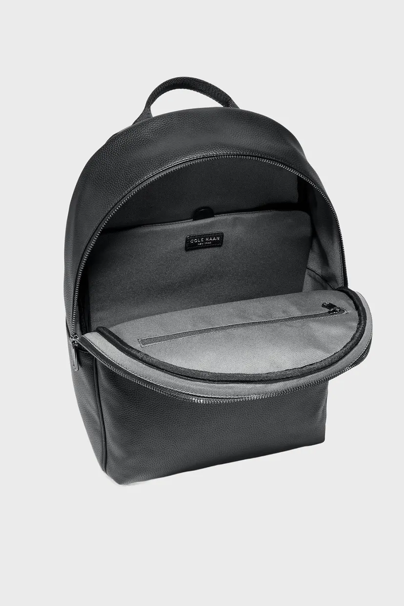 Мужской черный кожаный рюкзак Belmont Backpack 4
