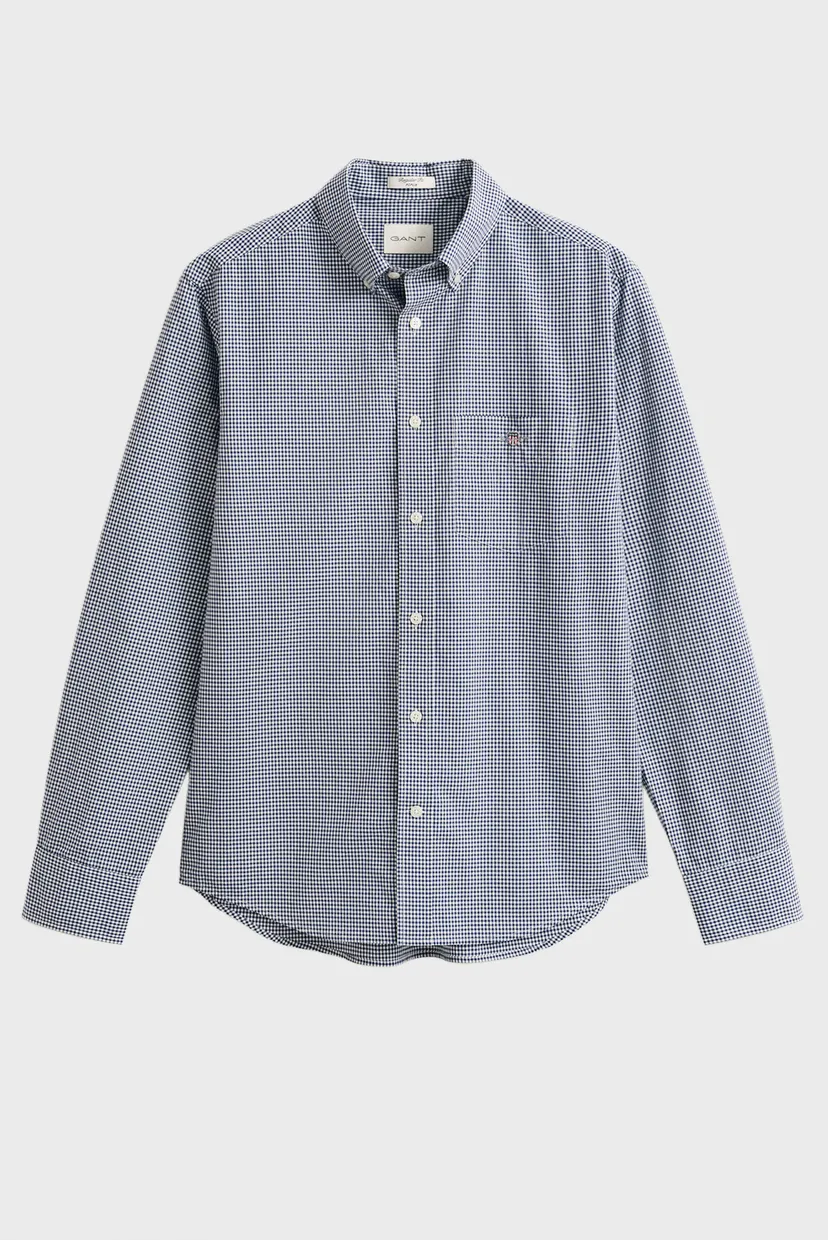 Мужская темно-синяя рубашка в клетку CLASSIC GINGHAM 6