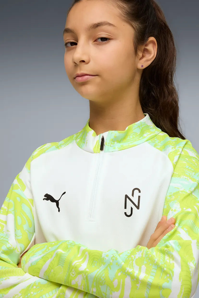 Дитячий білий лонгслів Neymar Jr. Creativity Quarter-Zip Track Jacket Youth 4