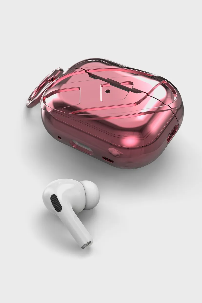 Розовый чехол для наушников Glossy Airpods Case SS25 for Airpods Pro / Pro 2 4