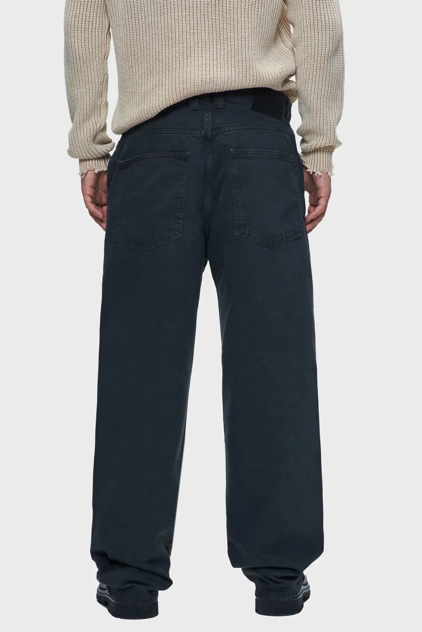 Мужские черные джинсы  relaxed fit 4