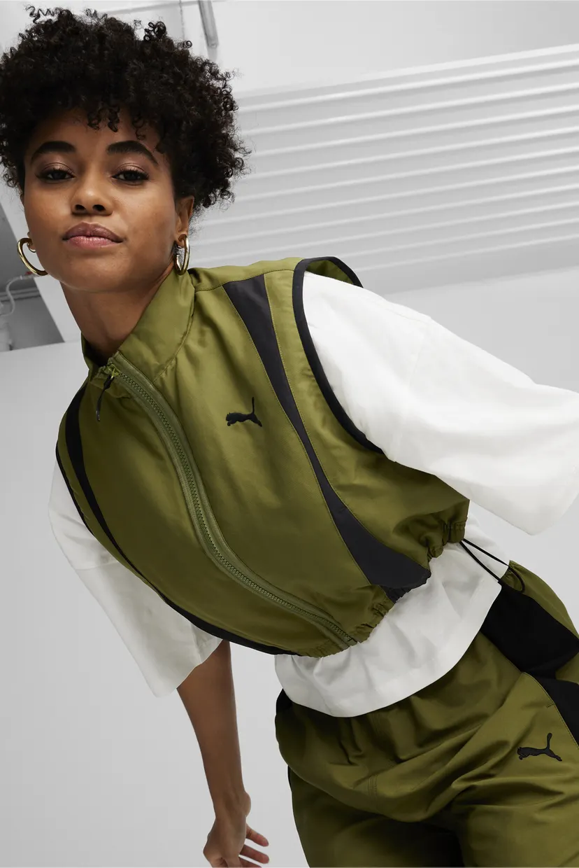Женский оливковый жилет DARE TO Women's Woven Vest PUMA 624299