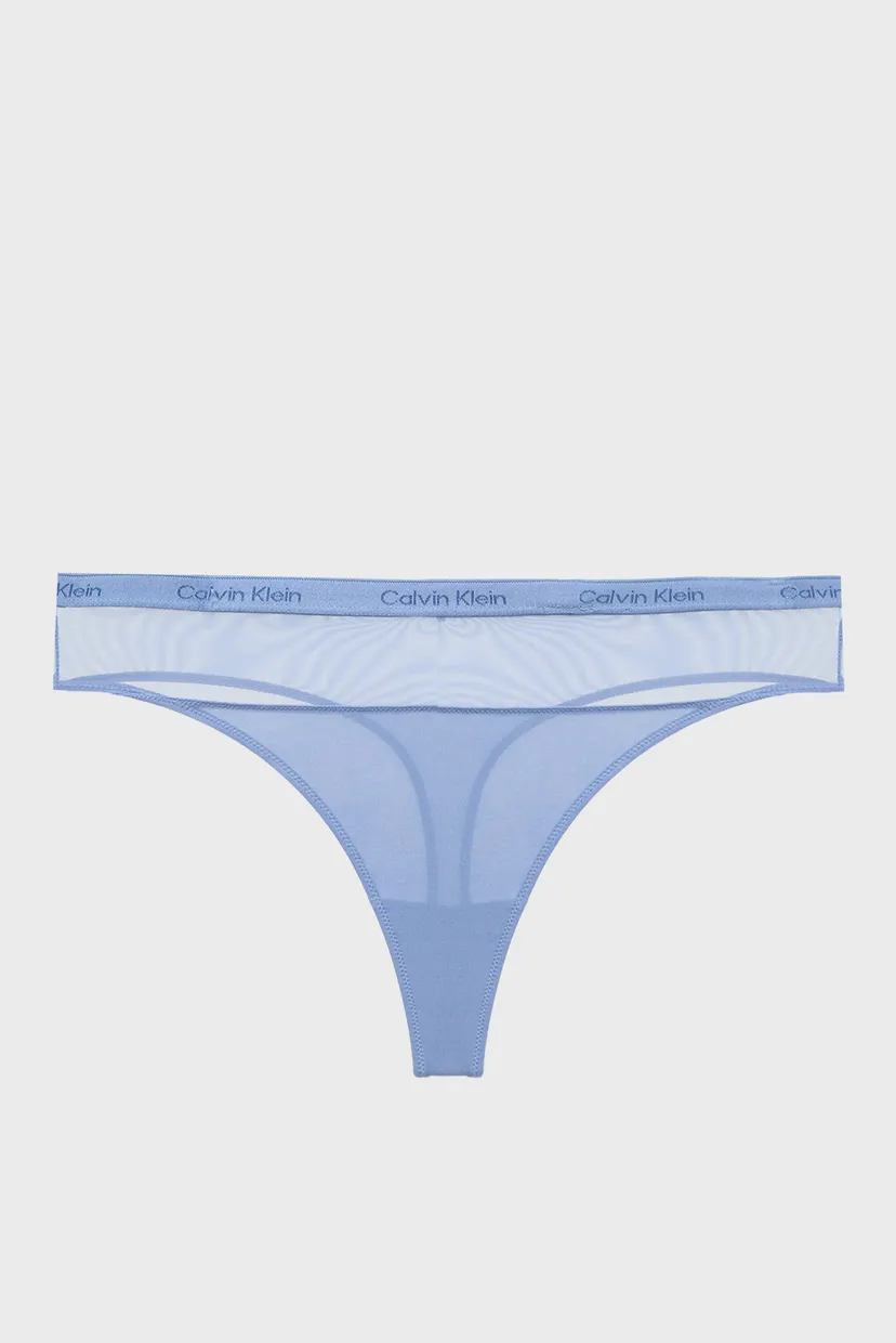 Жіночі сині трусики THONG 6