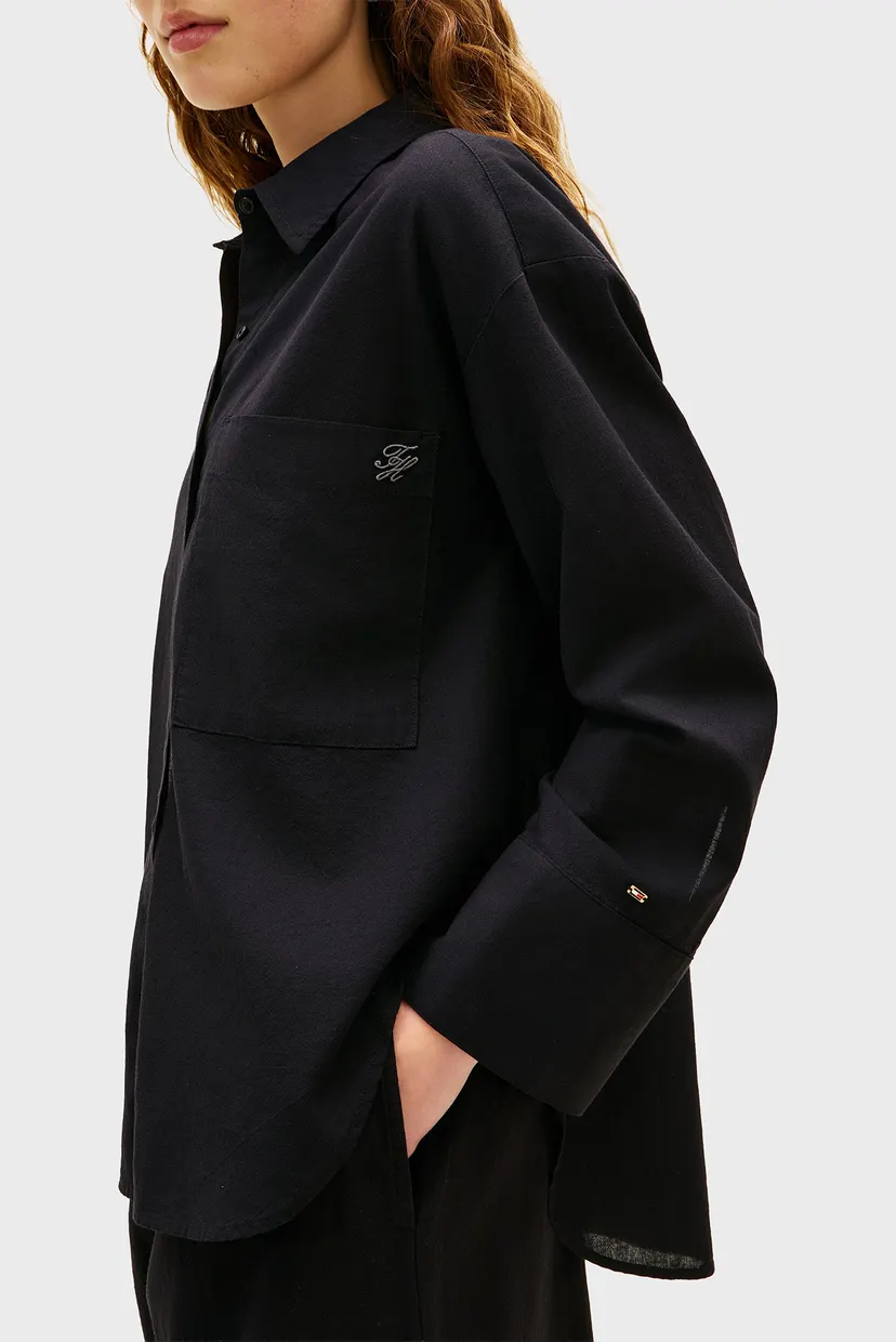 Жіноча чорна сорочка OVERSIZED SHIRT (EXT SIZING) 4