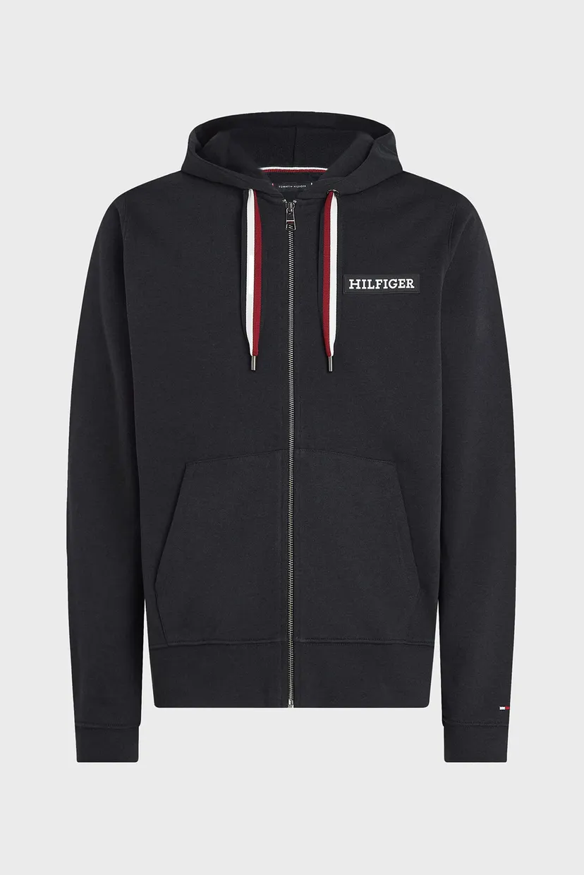 Чоловіче темно-синє худі GLOBAL STRIPE HOODED ZIP THRU 6