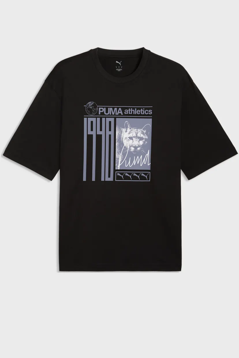 Чоловіча чорна футболка Graphic Photoprint Tee Men 4