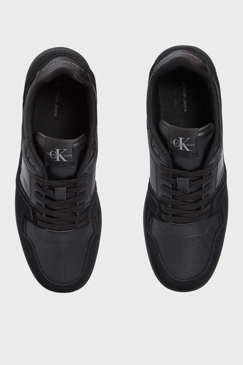 Чоловічі чорні шкіряні снікерси BASKET CUPSOLE LOW LACE MIX 4