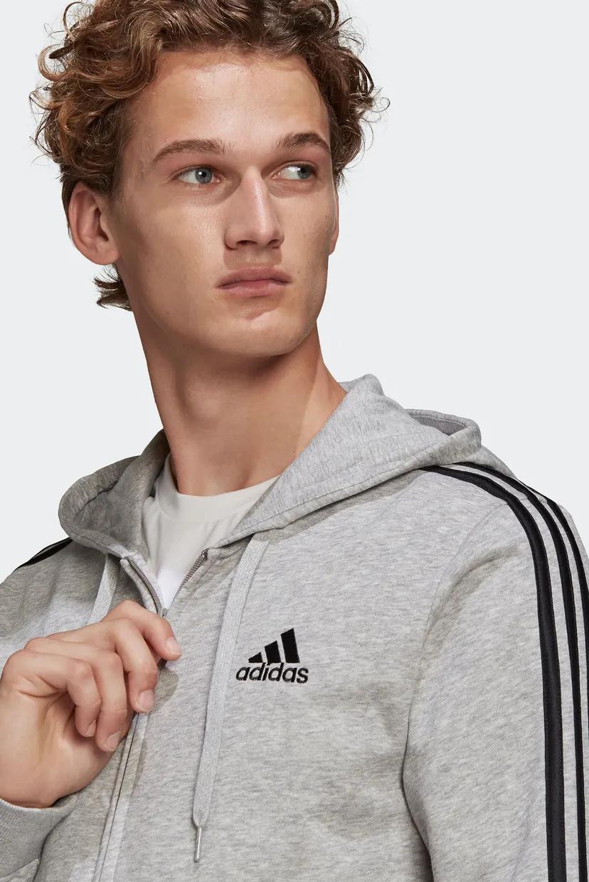 Чоловіче сіре худі Essentials 3-Stripes 6