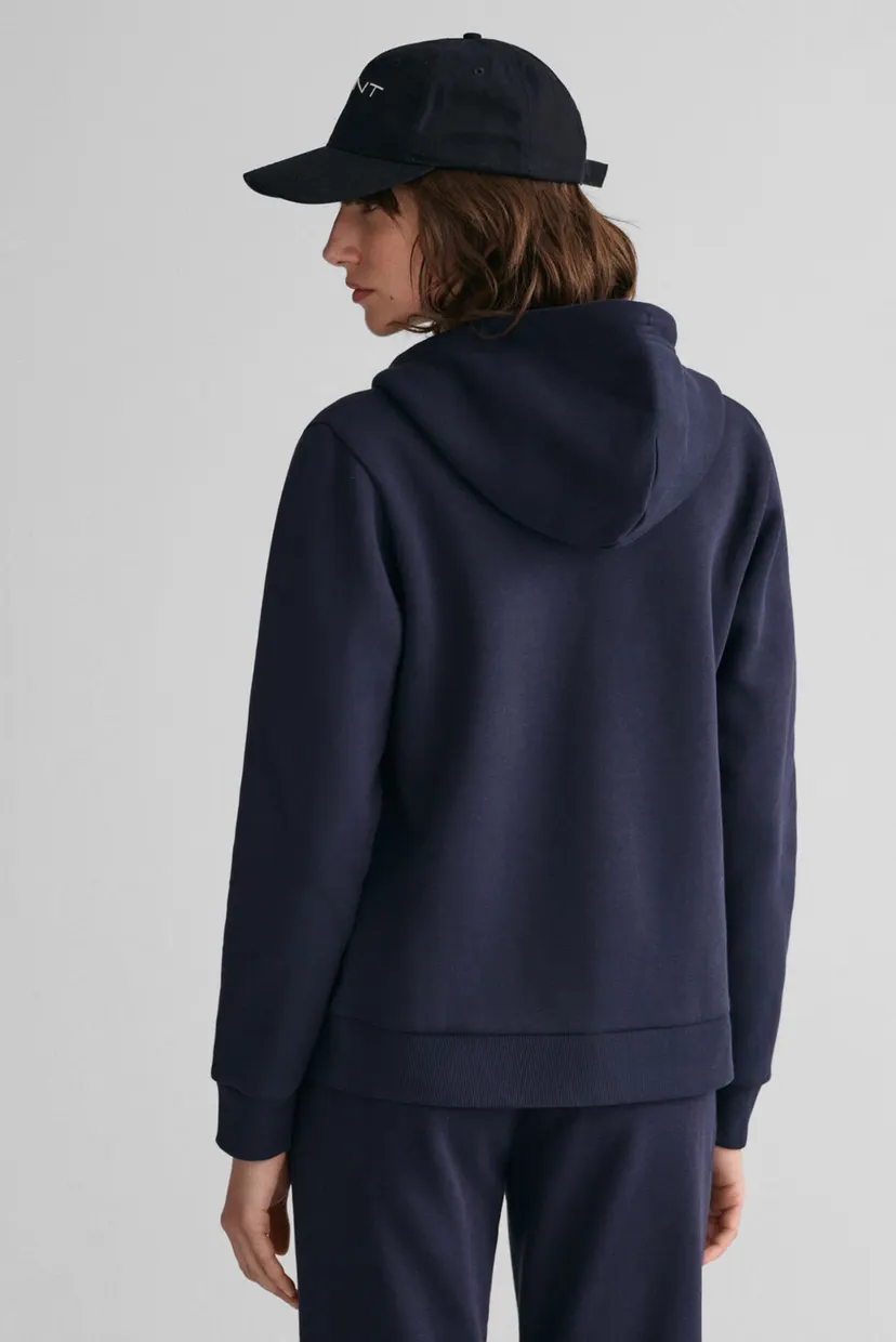 Жіноче темно-синє худі REG TONAL SHIELD ZIP 3