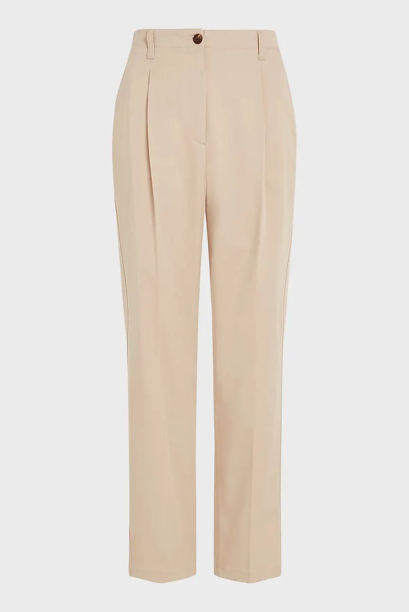 Жіночі бежеві брюки TAPERED PLEATED 5